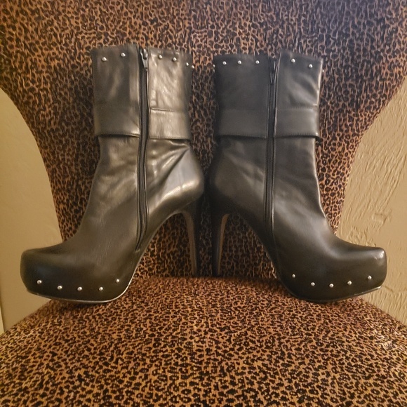 Leather boots S 8-8.5 NEW - Picture 2 of 8